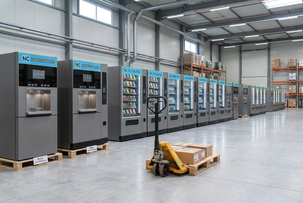 Distributeurs automatiques en stock dans l’entrepôt NC DISTRIBUTION